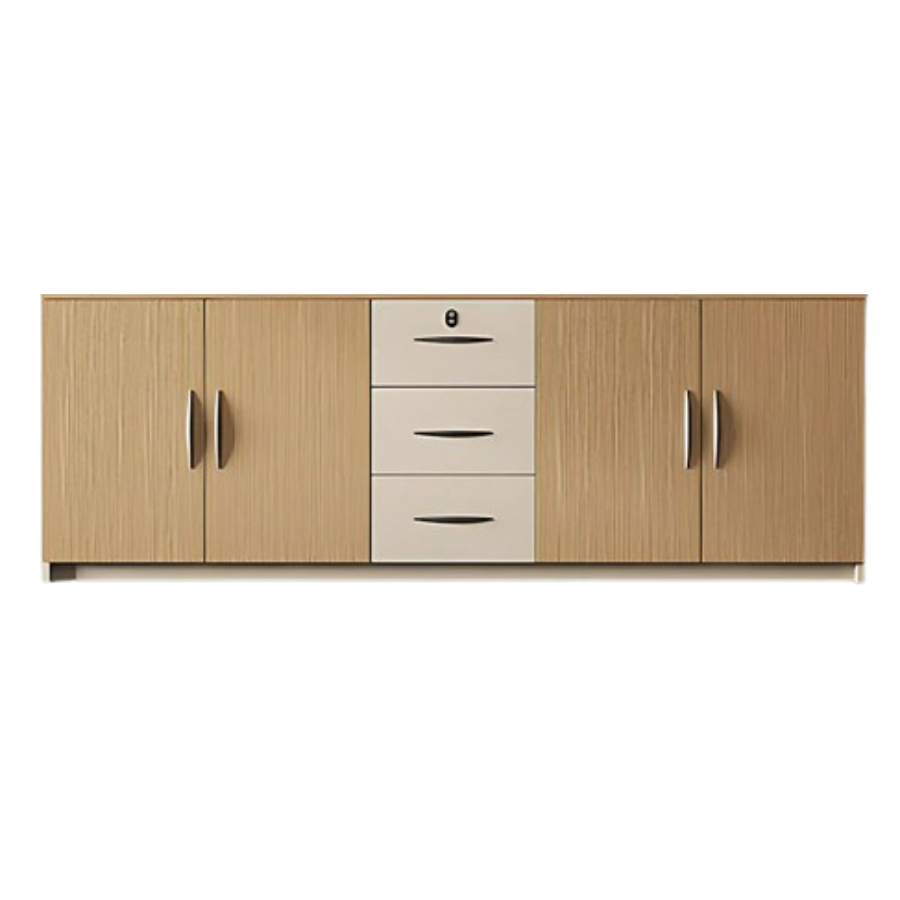 Low-profile filing cabinets with 4 Doors & 3 Drawers 78